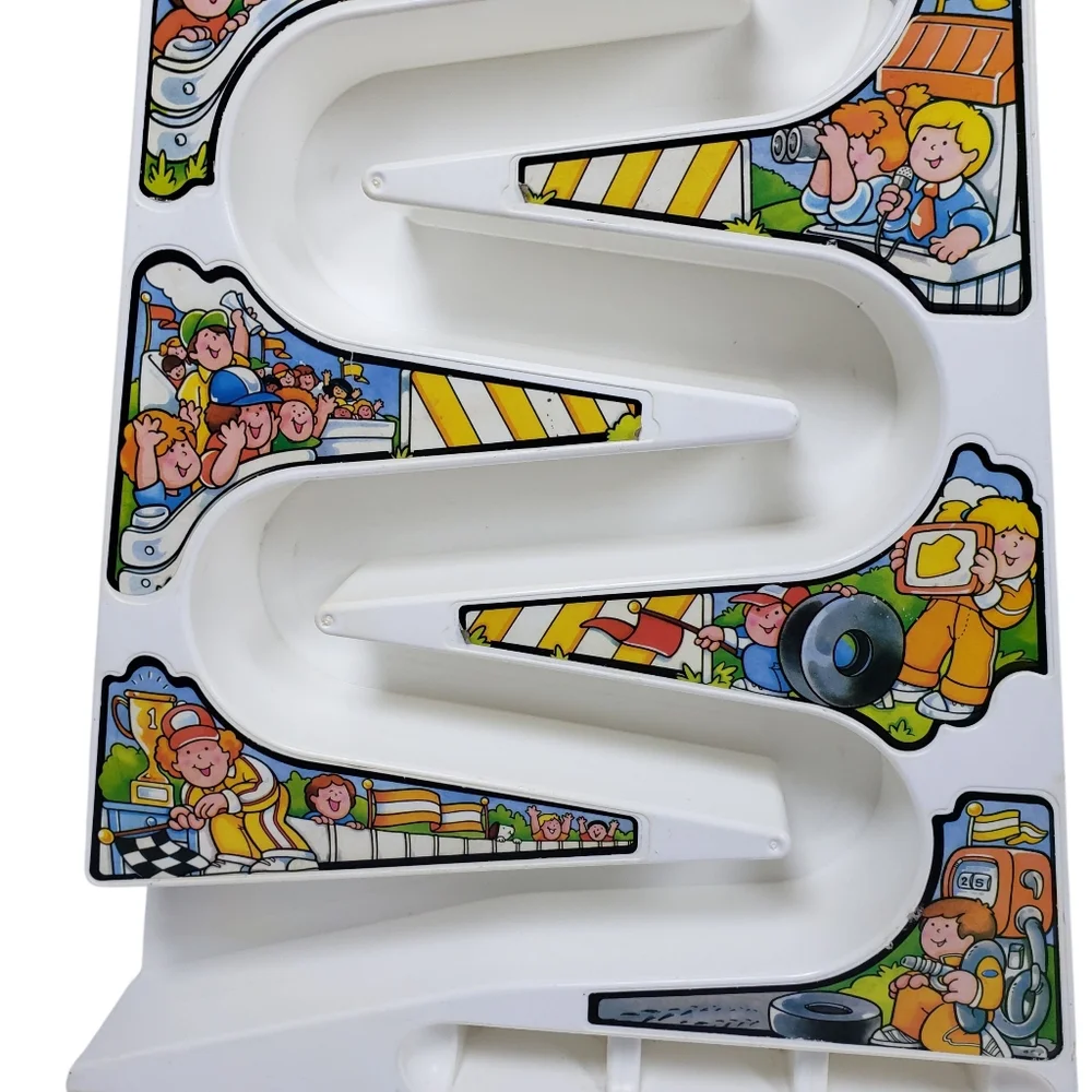 Vintage Fisher-Price Zig Zag Racetrack‎ Toy Race Car Track